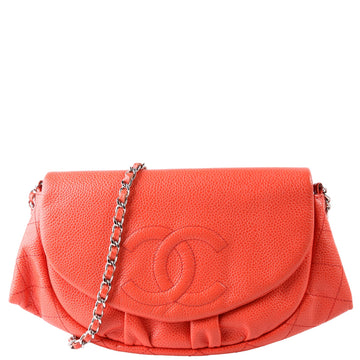 Chanel WOC Half Moon Caviar Orange