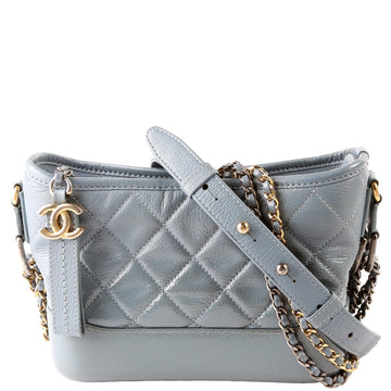 Chanel Gabrielle Hobo Small CalBNkin 25M Blue