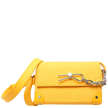 Louis-Vuitton Steamer never never wornable Wallet Taurillon Yellow