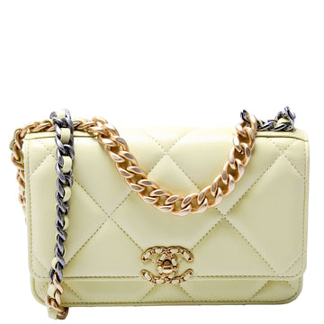 Chanel Chanel 19 Wallet On Chain Quilted Lambskin RFID