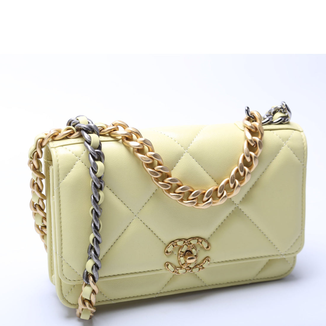 Chanel Chanel 19 Wallet On Chain Quilted Lambskin RFID