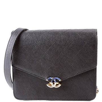 Chanel WOC Square Cuba Grained CalBNkin Black