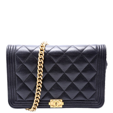 Chanel WOC Boy Caviar Black