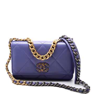 Chanel Chanel 19 WOC Quilted Lambskin 30M Purple