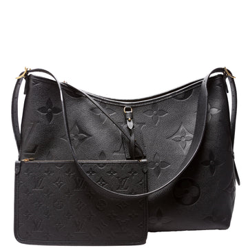 Louis-Vuitton Carryall MM Zip Empreinte Black
