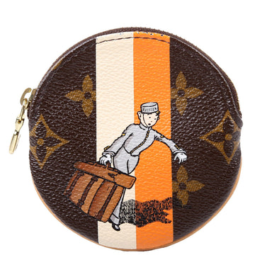Louis-Vuitton Round Coin Purse Groom Bellhop Monogram