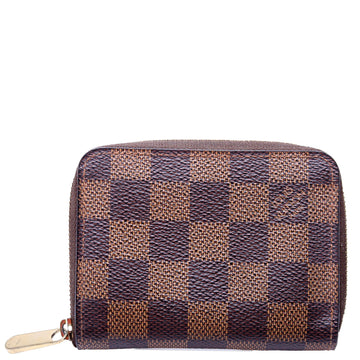 Louis-Vuitton Zippy Coin Purse Damier Ebene Brown