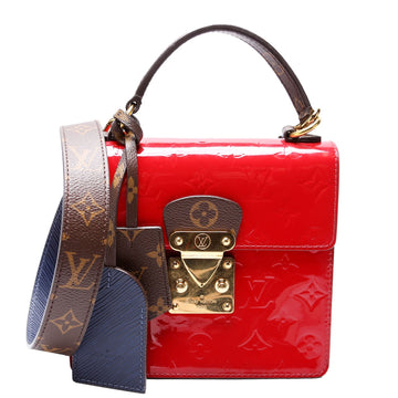 Louis-Vuitton Spring Street Vernis Red/Navy