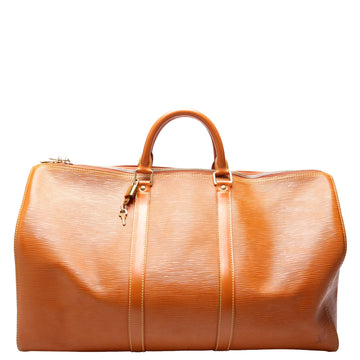 Louis-Vuitton Keepall  Epi Cognac