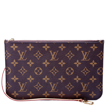 Louis-Vuitton Pochette Only Monogram Neverfull Beige