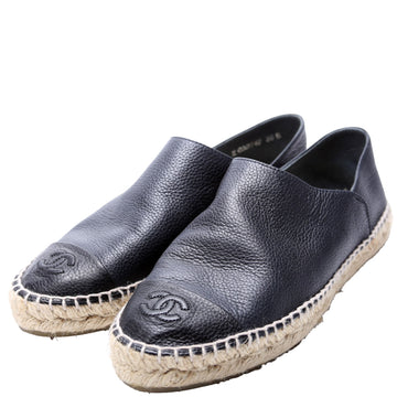 Chanel CC Espadrilles Size 38 Black