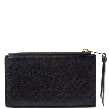Louis-Vuitton Porte Cartes Zip Empreinte Black