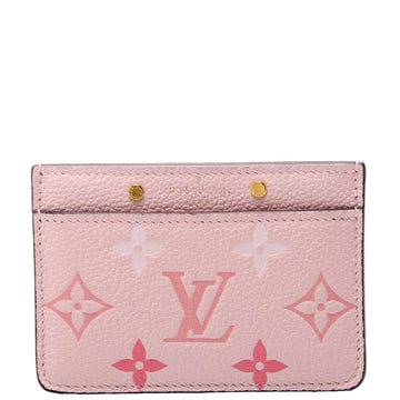 Louis-Vuitton Card Holder Giant Empreinte By The Pool Pink