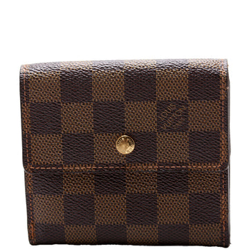 Louis-Vuitton Elise Wallet Damier Brown