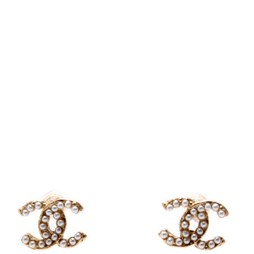 Chanel CC Pearl Studs