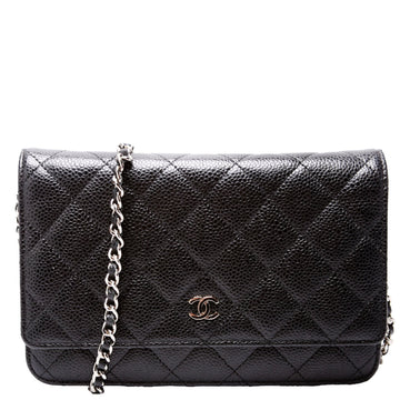Chanel WOC Classic Quilted Caviar Black