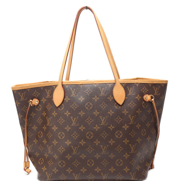 Louis-Vuitton Neverfull MM Monogram Brown/Baige