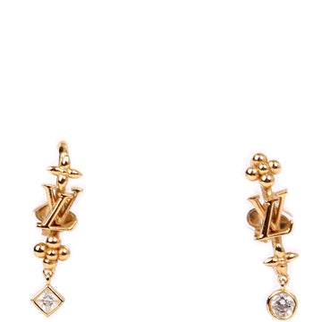 Louis-Vuitton In The Sky Earrings Gold