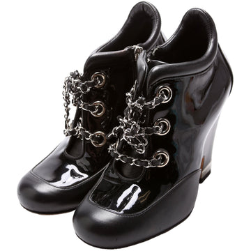 Chanel New 1:1 Repl/CalBNkin Wedge Booties Size 37
