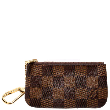 Louis-Vuitton Pochette Cles Damier Ebene
