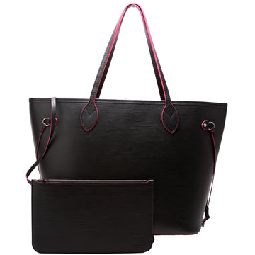 Louis-Vuitton Neverfull W/Wallet MM Epi Black