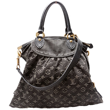 Louis-Vuitton Neo Cabby MM Denim Black
