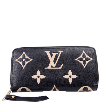 Louis-Vuitton Zippy Wallet Bicolor Empreinte Black