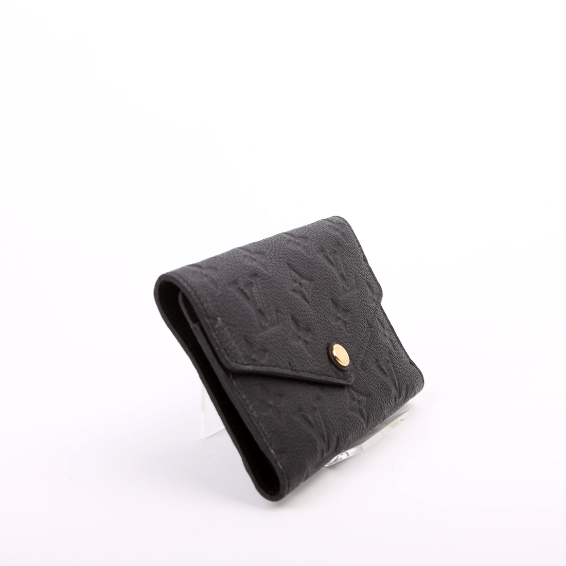 Louis-Vuitton Compact Curie Wallet Empreinte Black