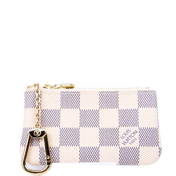 Louis-Vuitton Pochette Cles Damier Azur