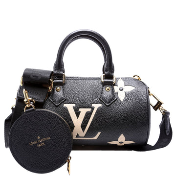 Louis-Vuitton Papillon BB Bicolor Empreinte Black/Beige