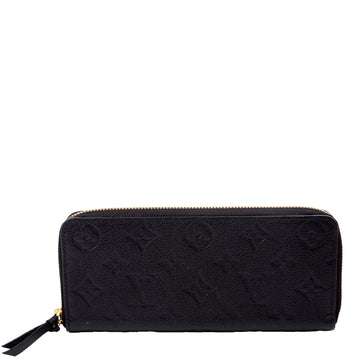 Louis-Vuitton Clemence Wallet Empreinte Black