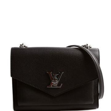 Louis-Vuitton MyLockMe Chain Bag Black