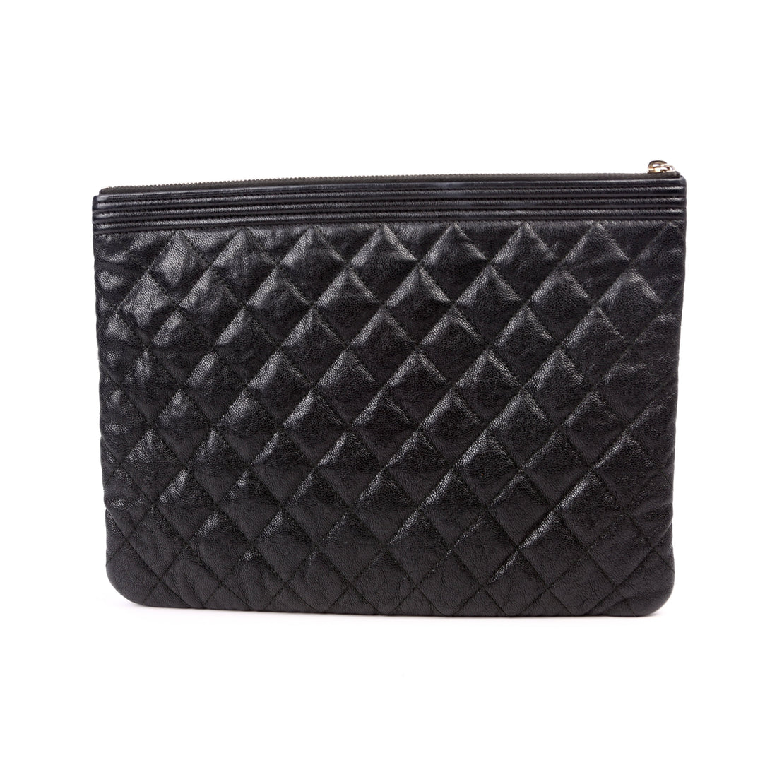 Chanel O Case Boy Medium Caviar Black