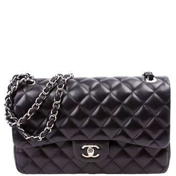 Chanel Classic Flap Jumbo Lambskin 14-16M Black