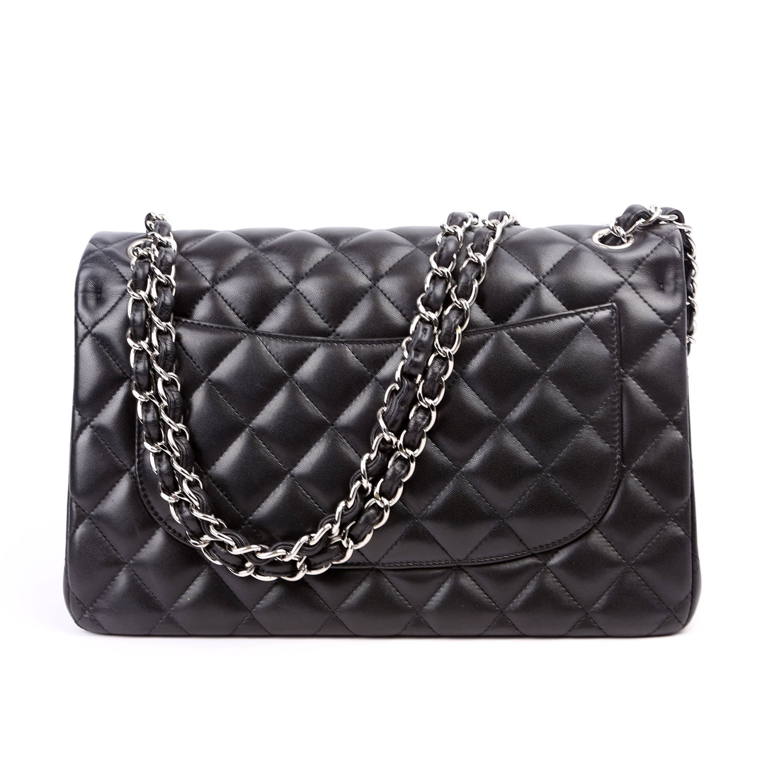 Chanel Classic Flap Jumbo Lambskin 14-16M Black