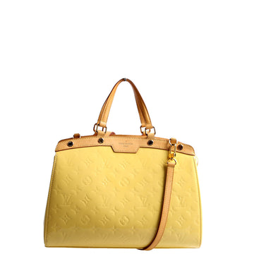 Louis-Vuitton Brea MM Vernis Yellow