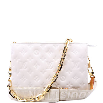 Louis-Vuitton Coussin PM Lambskin White