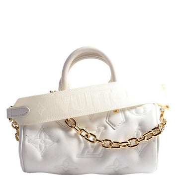 Louis-Vuitton Papillon BB Bubblegram CalBNkin White