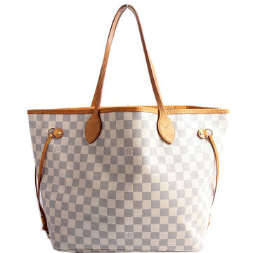Louis-Vuitton Neverfull MM Damier Azur Blue