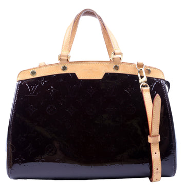 Louis-Vuitton Brea PM Vernis Burgundy