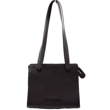 Chanel Logo  Small Tote Black