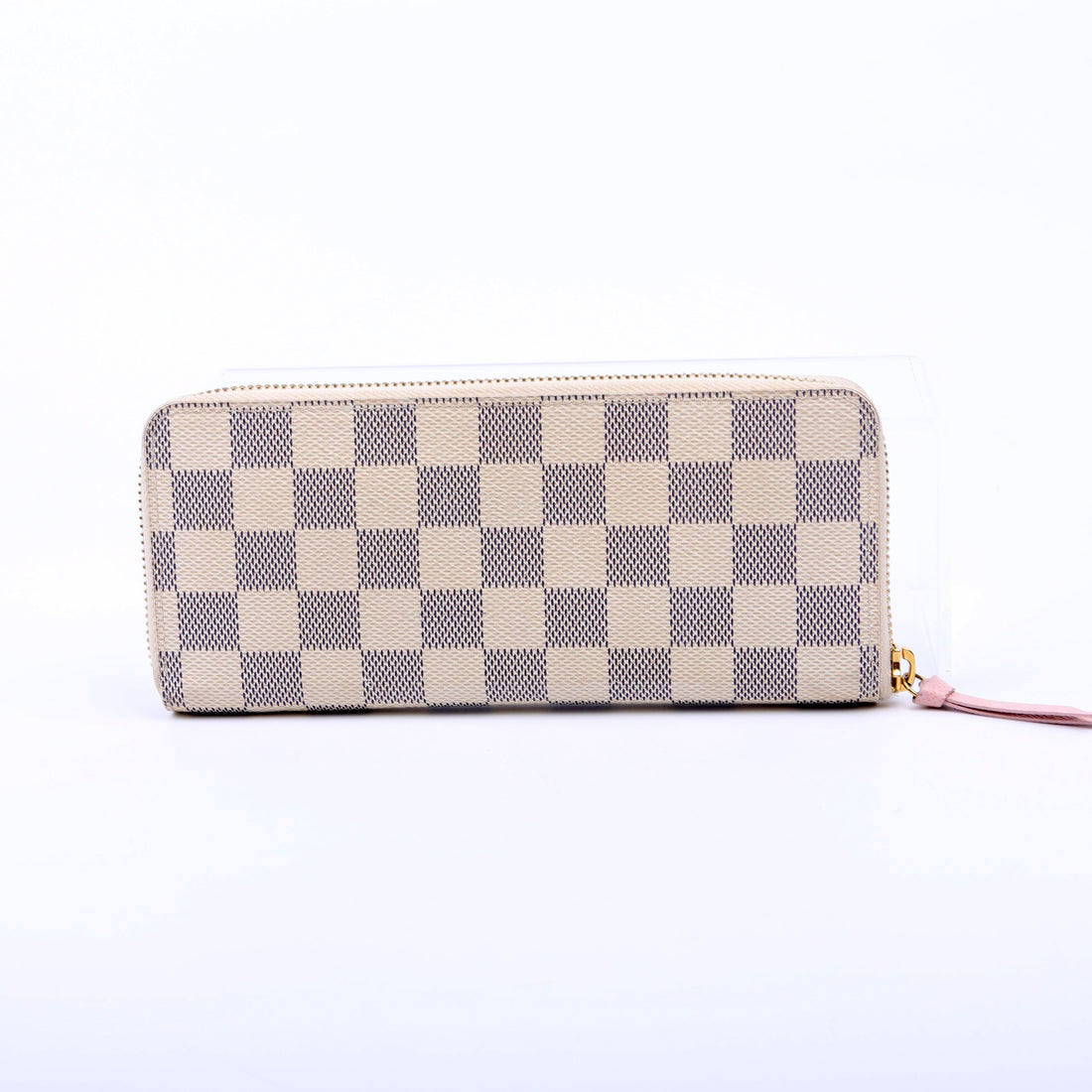 Louis-Vuitton Clemence Wallet Damier Azur Pink