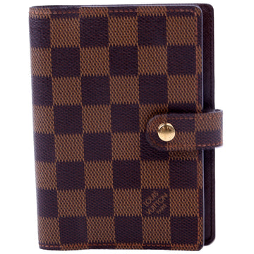 Louis-Vuitton Agenda Small Ring Damier Ebene