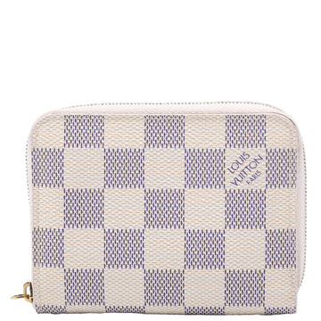 Louis-Vuitton Zippy Coin Purse Damier Azur