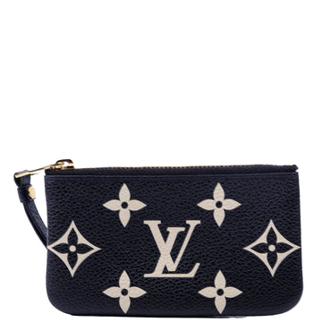 Louis-Vuitton Pochette Cles New Model Bicolor Empreinte Black