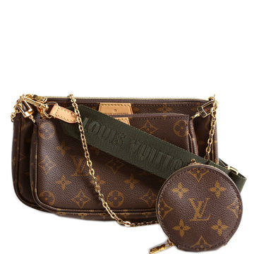 Louis-Vuitton Multi Pochette Monogram Green