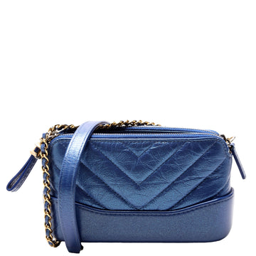Chanel Gabrielle Double Zip Woc 28M Blue