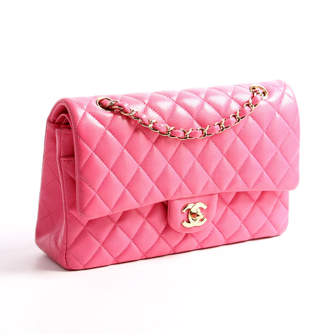 Chanel Classic Flap Medium Caviar 30M Pink