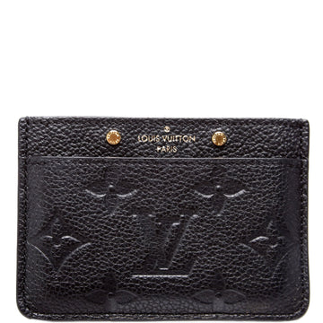 Louis-Vuitton Card Holder Empreinte Black