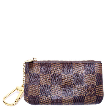 Louis-Vuitton Pochette Cles Damier Ebene